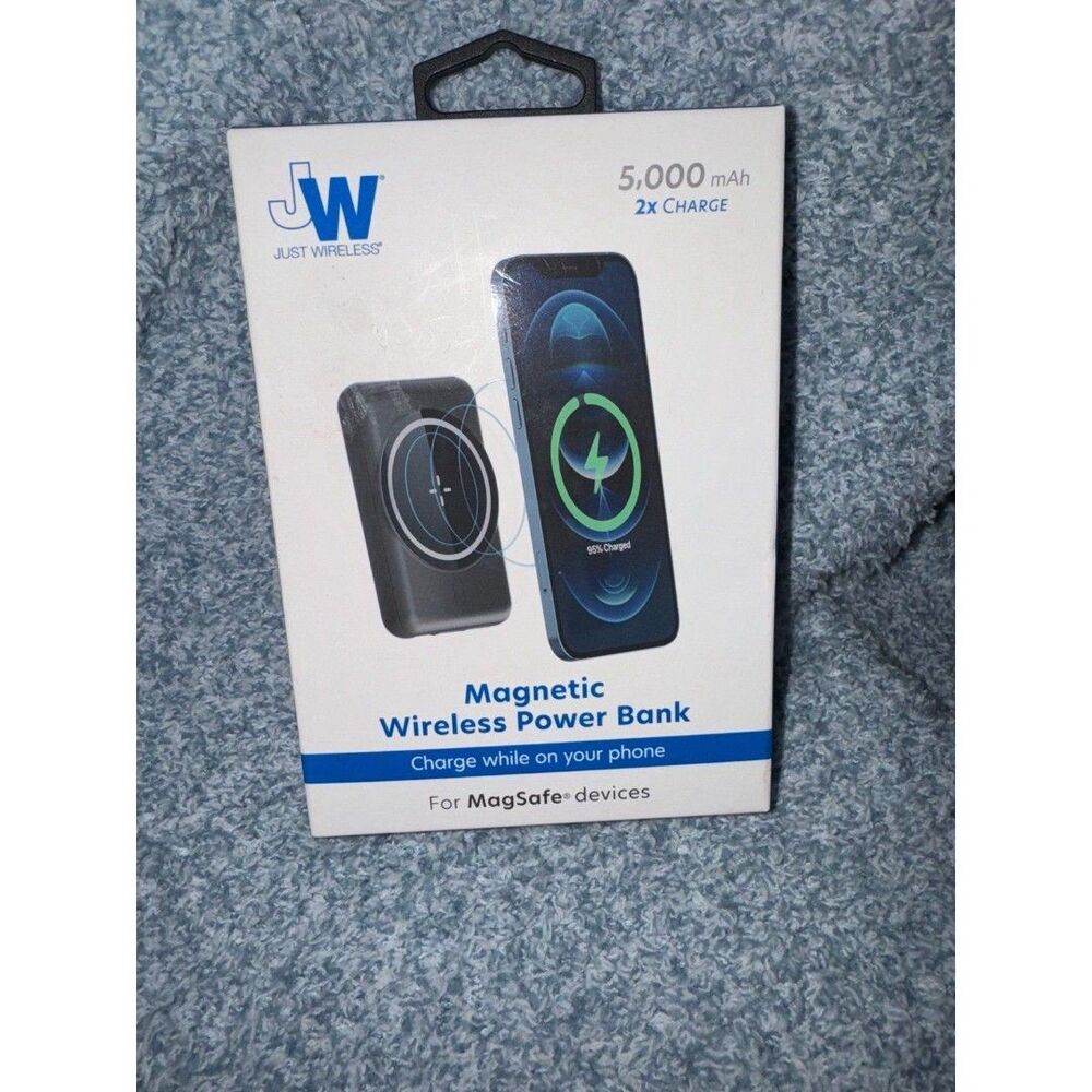 JW Wireless Magnetic Power Bank Mini Portable Battery Qi Charger 5000 mAh B22